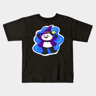 Wizard Panda Halloween Costume Kids T-Shirt